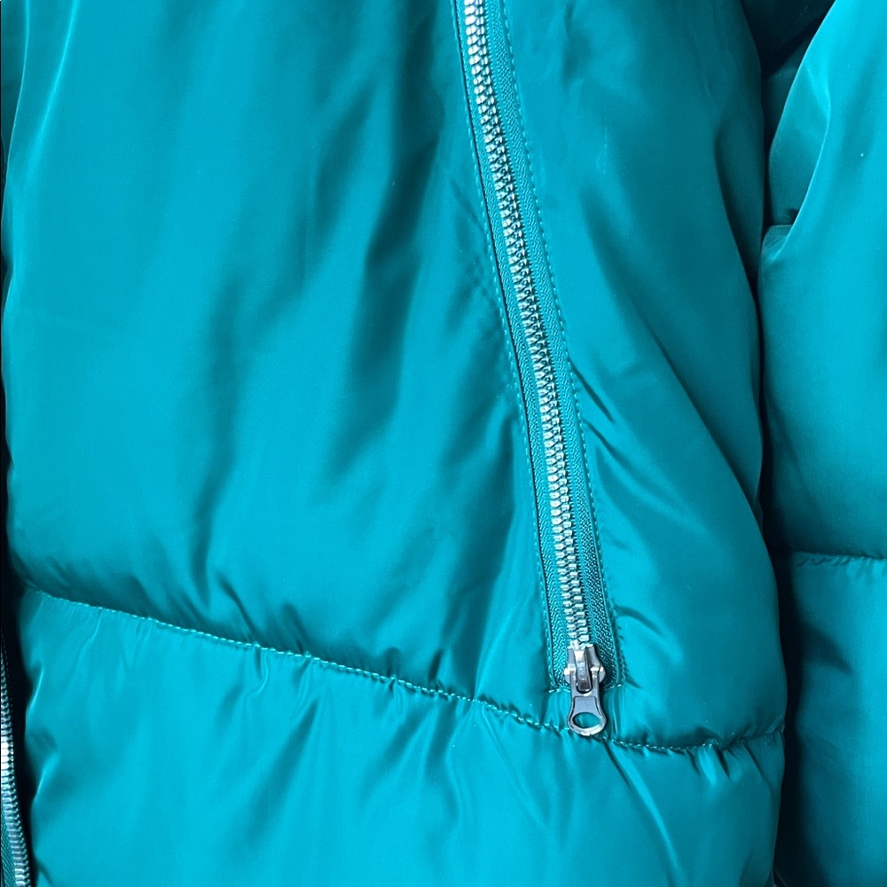 Green Puffer Jacket Giovanni Paris Size M - Picture 4 of 8